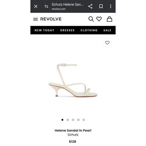 NEW Schutz Helene Kitten Heel Strappy Gladiayor Sandal in Pearl White SIZE 11 - Picture 3 of 11